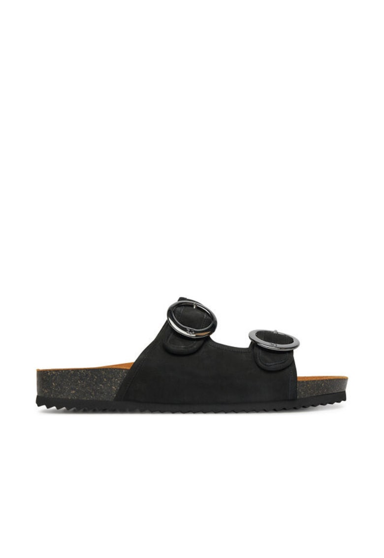 Slapi dama - 9-27403-44 -  Piele naturala - 38 EU - Negru