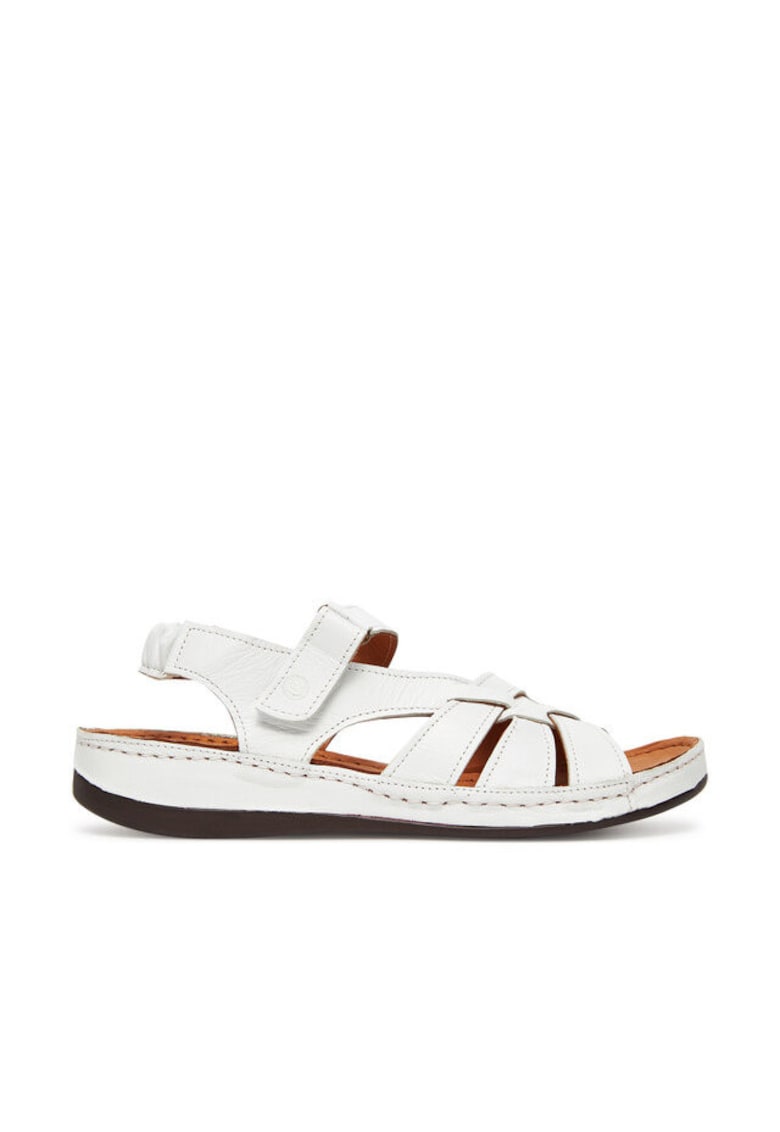 Sandale dama - 710215-03 -  Piele naturala - Alb