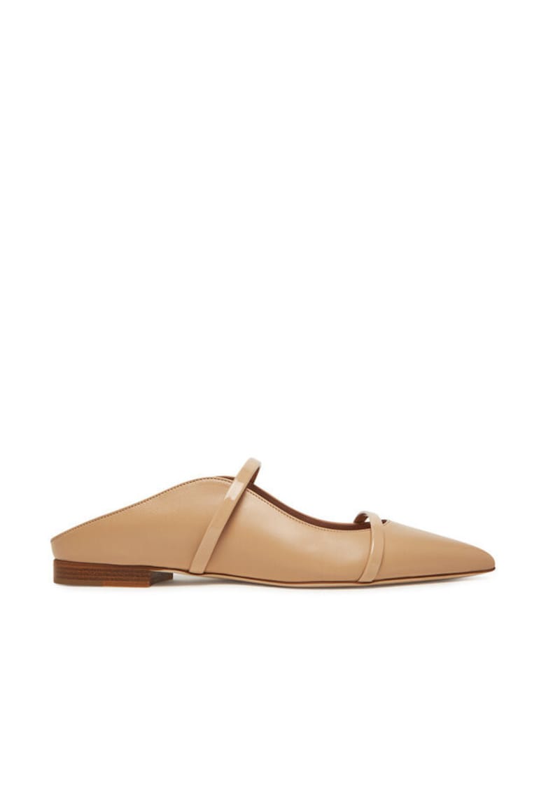 Slapi dama - MAUREEN FLAT 327 -  Piele naturala - Bej
