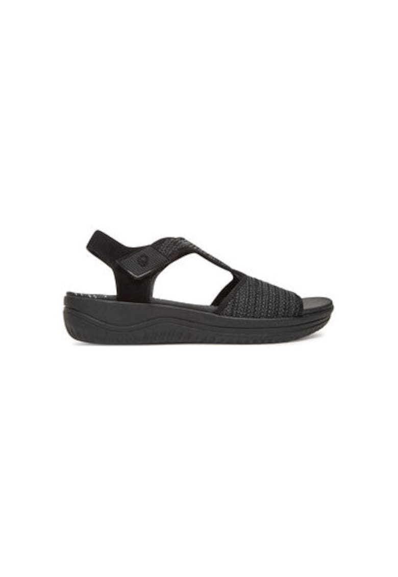 Sandale dama - 8-28772-44 001 - Jana - Textil - Negru