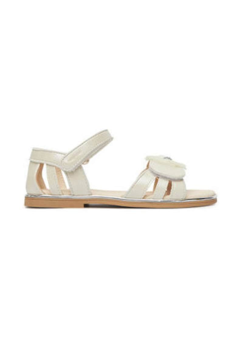 Sandale fete - 45625 -  Piele ecologica - Ecru - Ecru