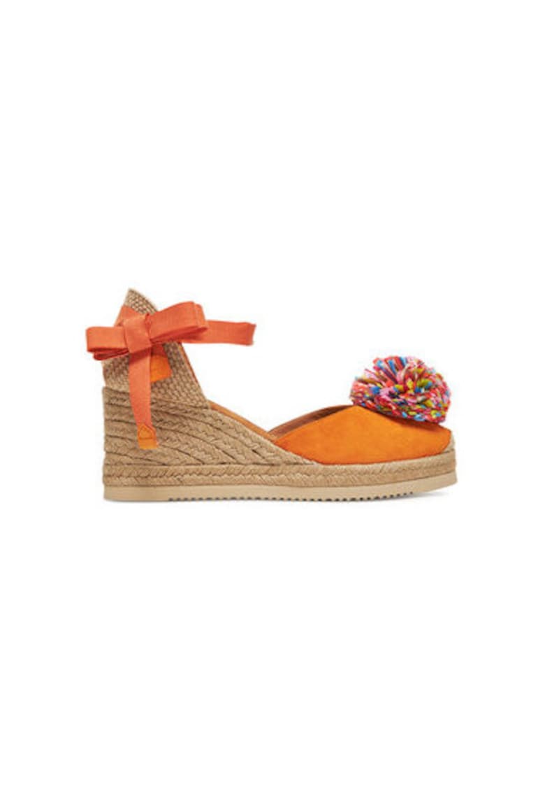 Espadrile dama  CECIL_KS - Piele naturala - Portocaliu