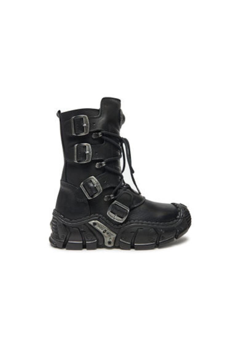 Bocanci Barbati  M-IMPACT013-S1 - Piele naturala - Negru