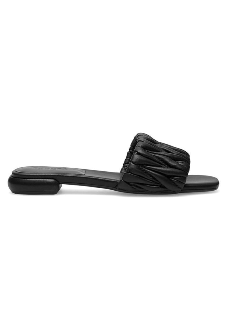 Slapi dama - 74602 -  Piele naturala - Negru