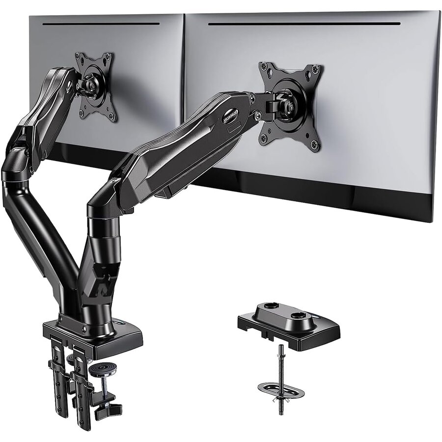 Suport de Birou HNDS6 pentru 2 Monitoare 13-30Inch Reglabil Negru