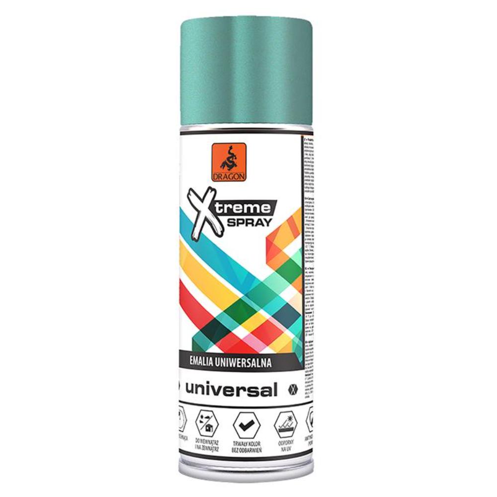 Vopsea spray universala Dragon Xtreme, verde menta RAL 6029, lucios, interior/exterior, 400 ml