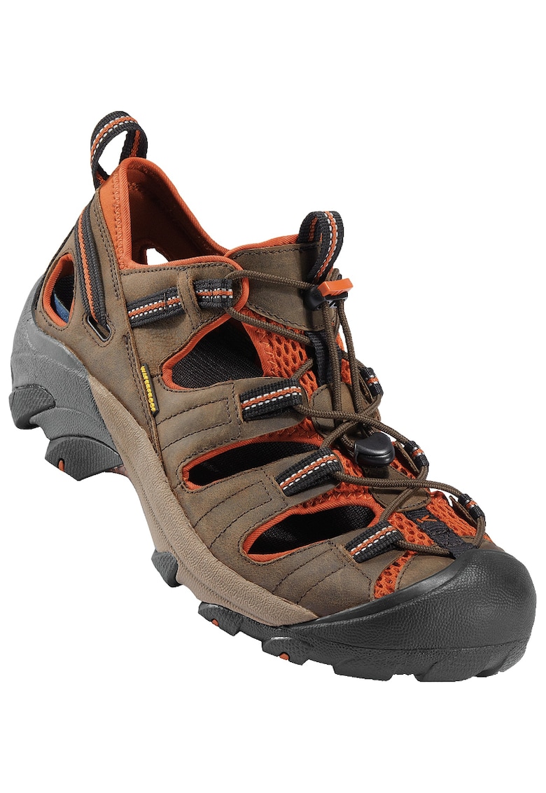 Sandale barbati -  C120300040407S85 - Piele intoarsa - Maro/Negru