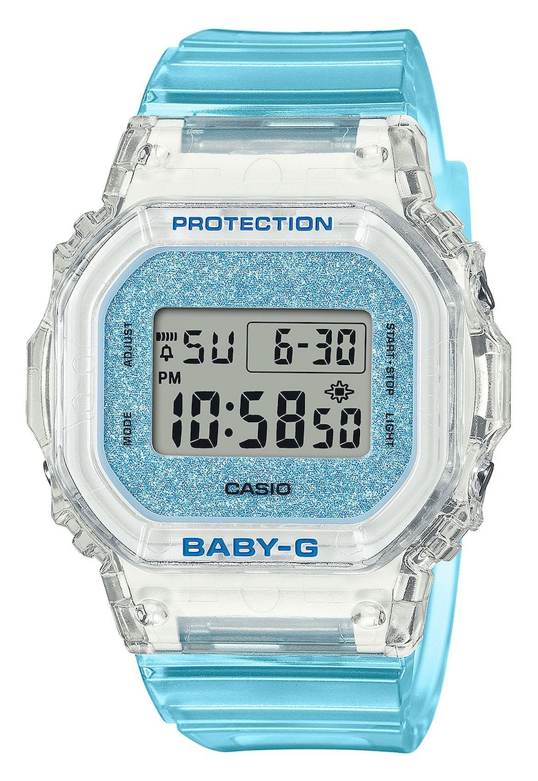 Ceas dama - Baby-G BGD-565GC-2ER - quartz - 38mm - curea cauciuc albastru