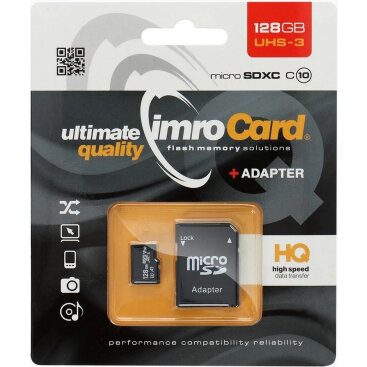 Card microSDXC  128Gb Clasa 10 / UHS-1 U3 Cu Adaptor