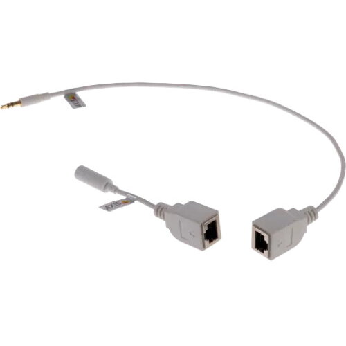 Kit de extensie audio digitala Axis 01590-001, pentru microfoane digitale, pana la 100m, Alb