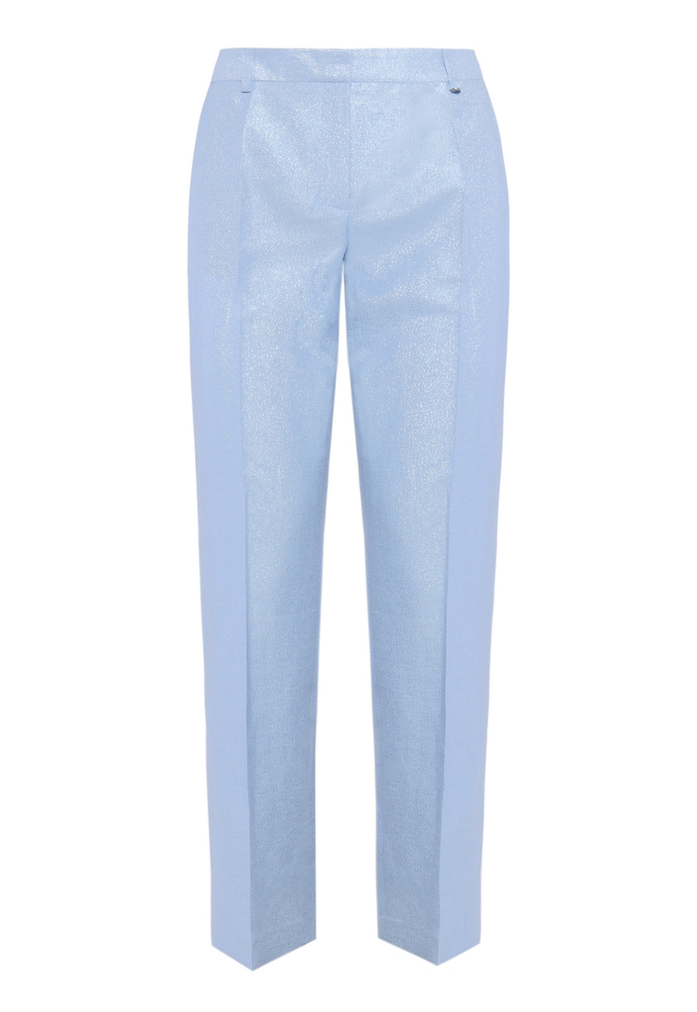 Pantaloni conici din amestec de in