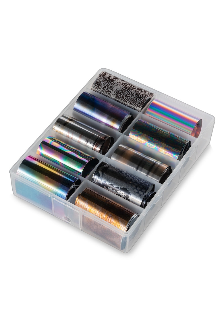Set 10 Folii de Transfer  Multicolor - Nail Art