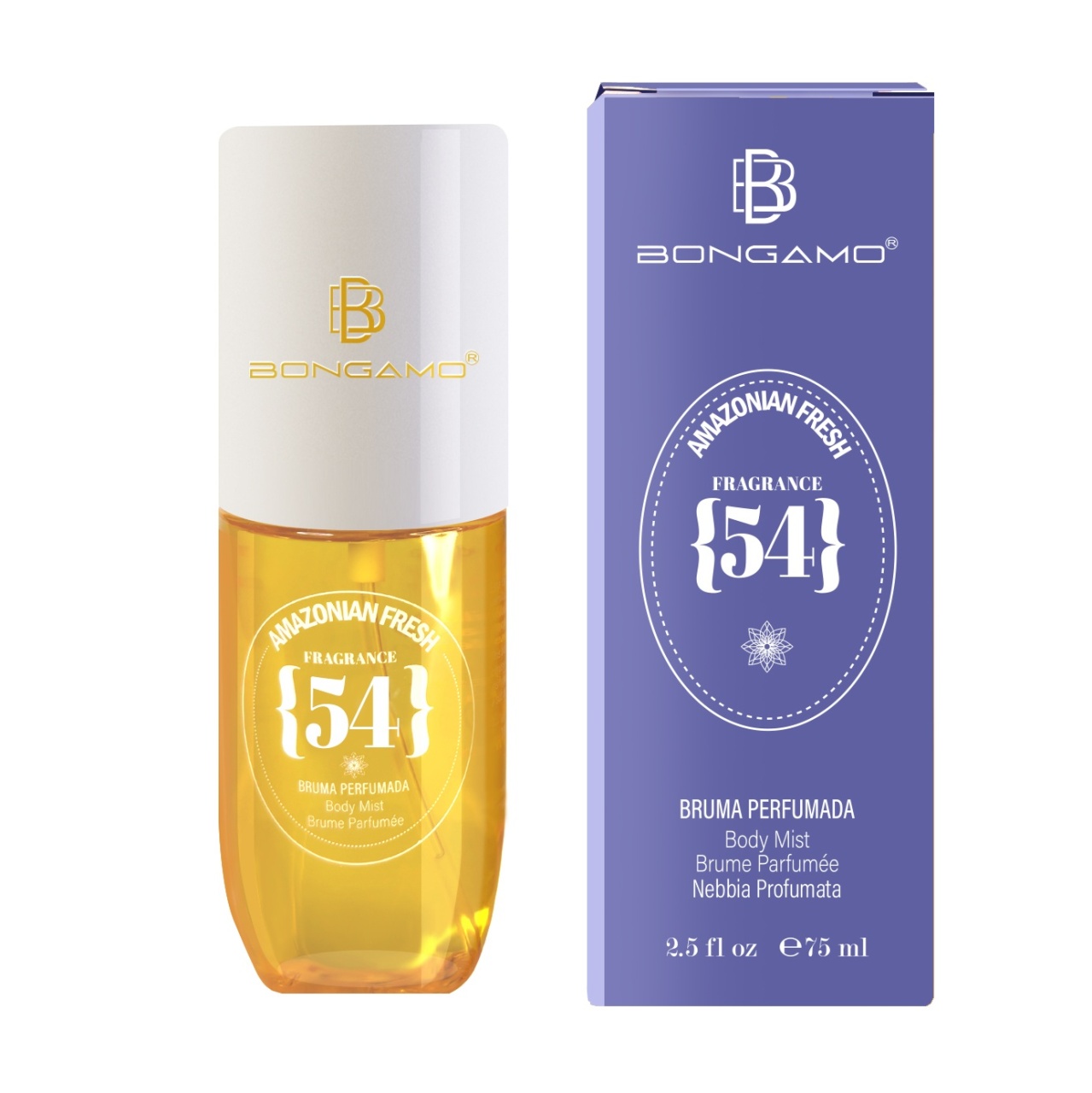 Mist cu aroma de violete Bongamo Amazonian Fresh 54, 75 ml