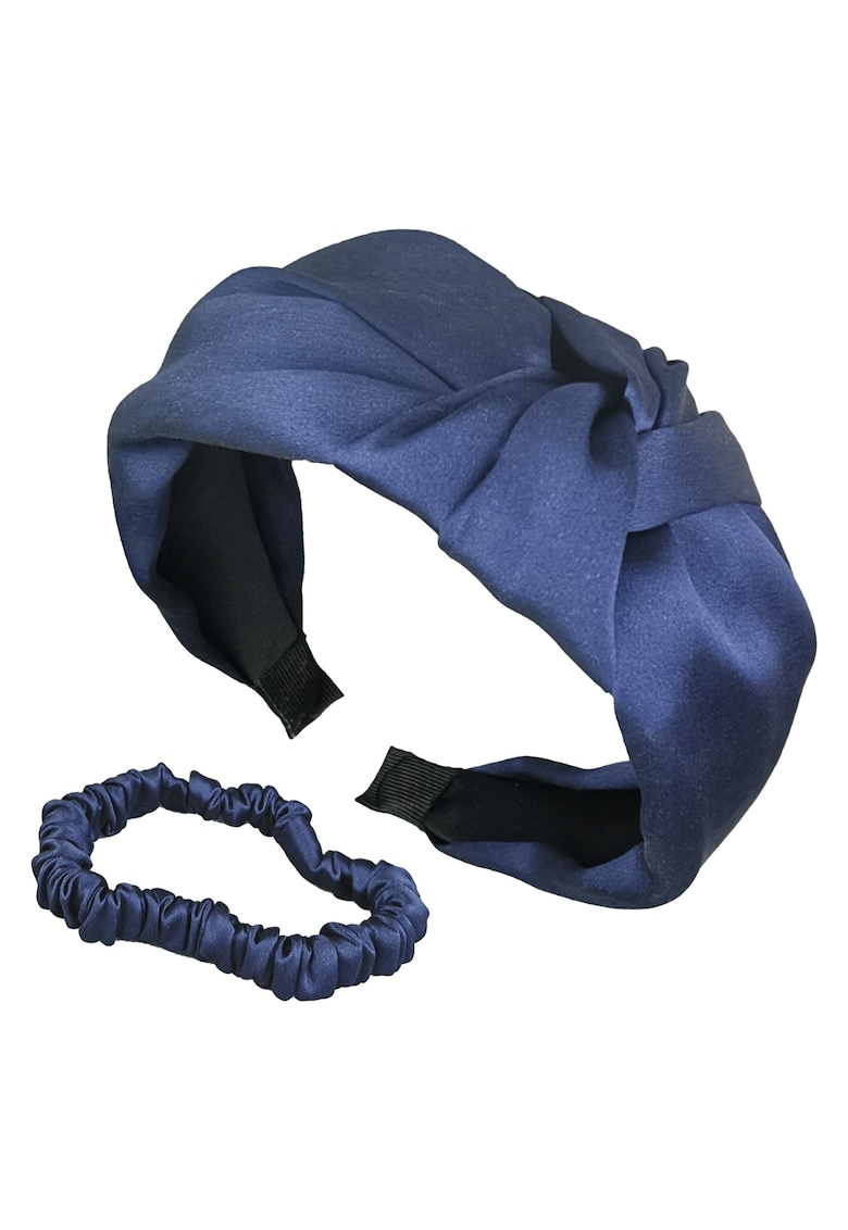 Oferte la . Set de elastic si bentita din matase Delicat&Doux - Albastru