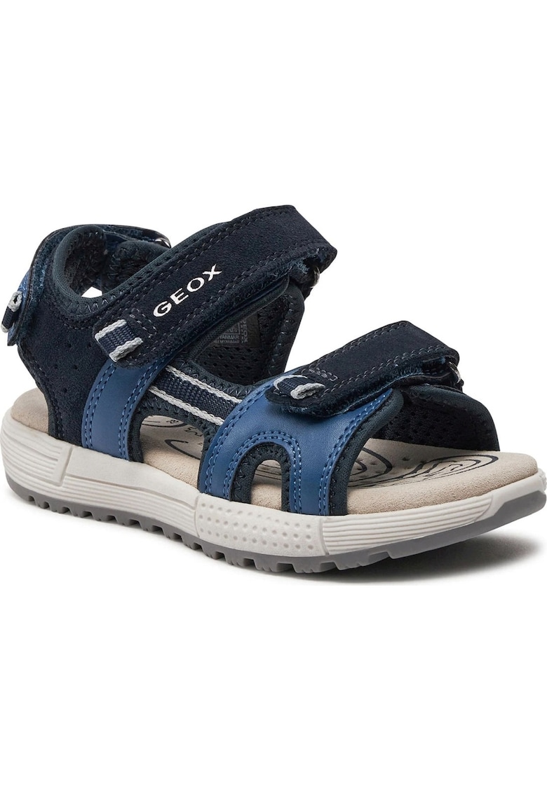 Sandale baieti -  Piele intoarsa - Albastru -