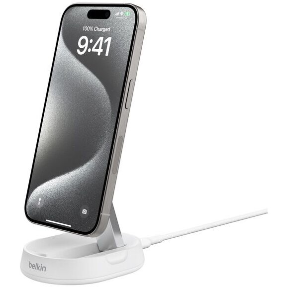 Stand de Incarcare Magnetic Boostcharge PRO Convertible Qi2 15w Alb