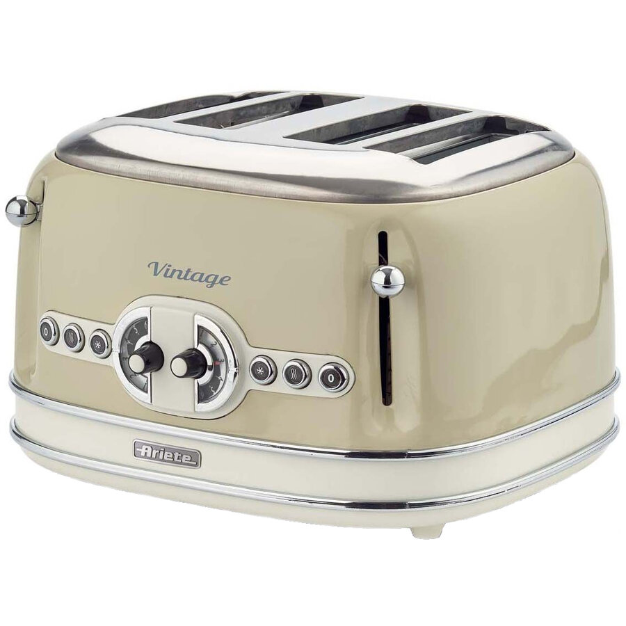 Prajitor de paine Ariete 156.BG, 1600W, 4 felii, Beige
