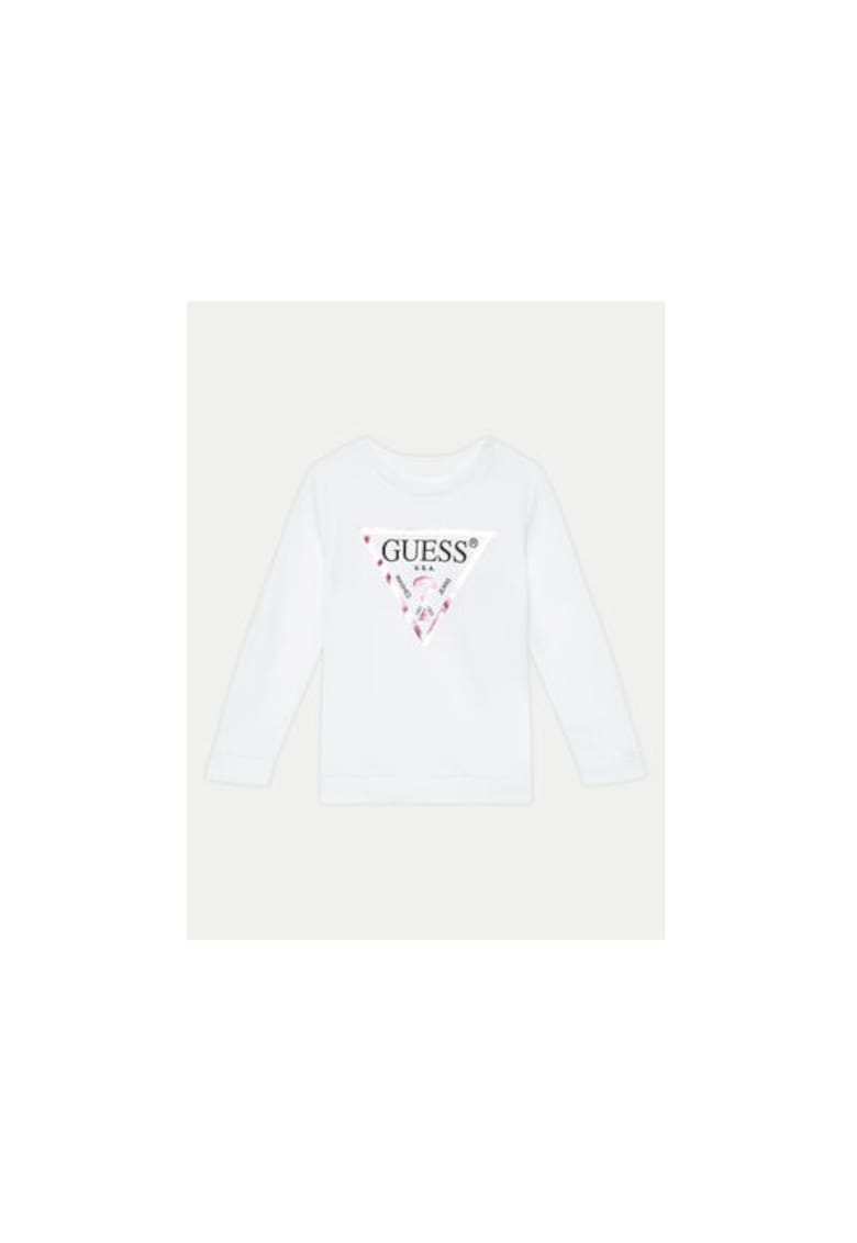 Bluza din bumbac cu logo frontal