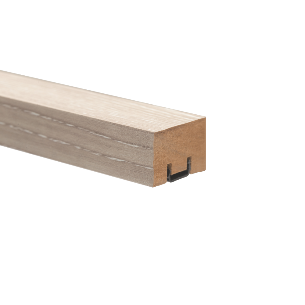 Riflaj, MDF, stejar stary, tip montare cu profil de montaj, 2800 x 30 x 20 mm