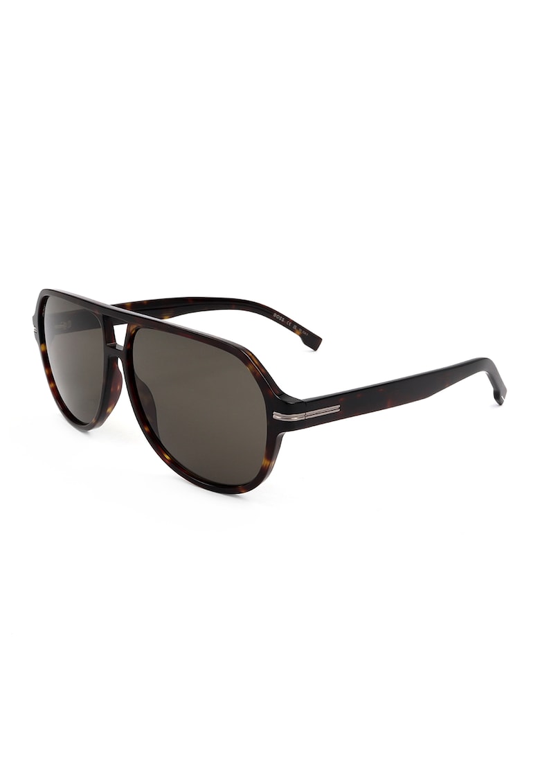 Ochelari de soare aviator - Negru/Maro