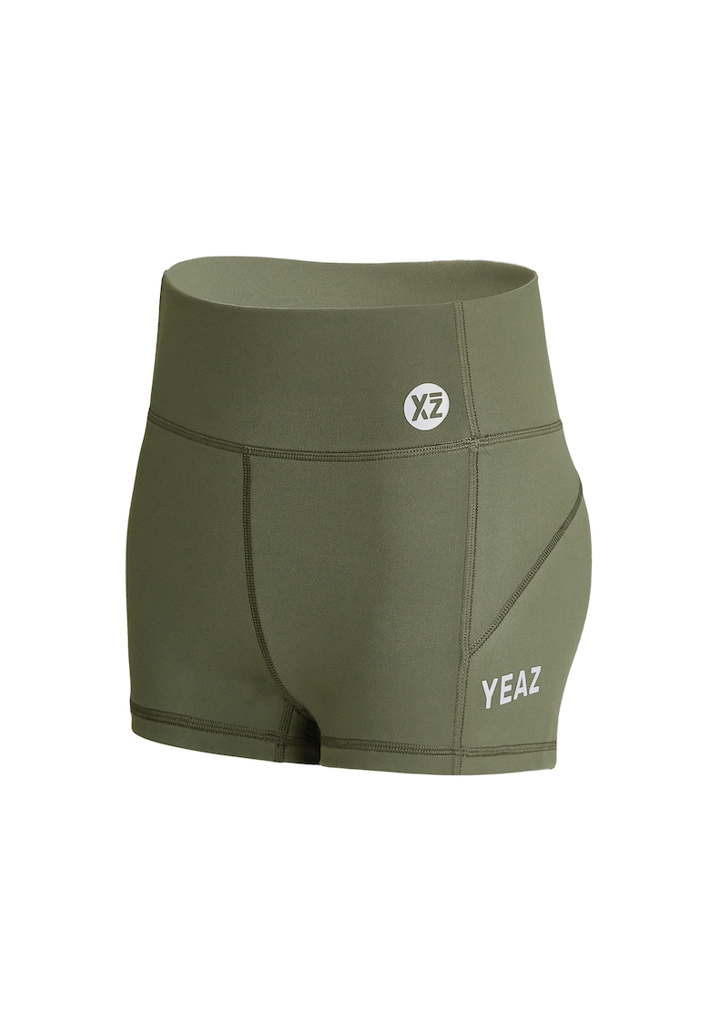 Oferte la Colanti scurti cu talie inalta pentru fitness Xoxo 29057 - Verde