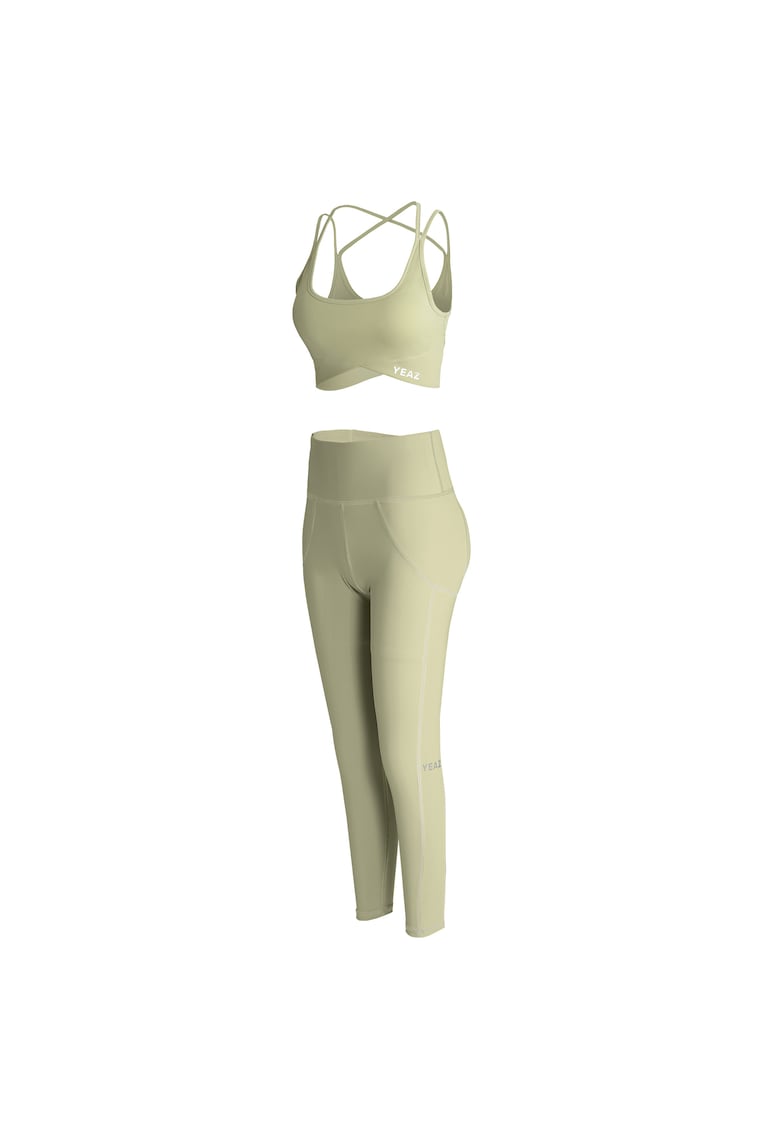 Oferte la Set de top crop si colanti Classy 29061 - Verde