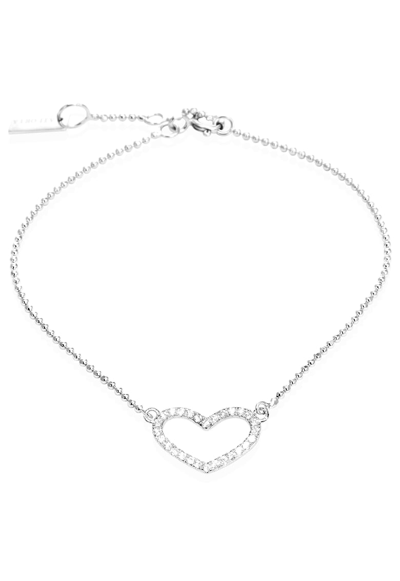 Bratara de argint cu cristale din zirconia Lou 29067 - Argintiu