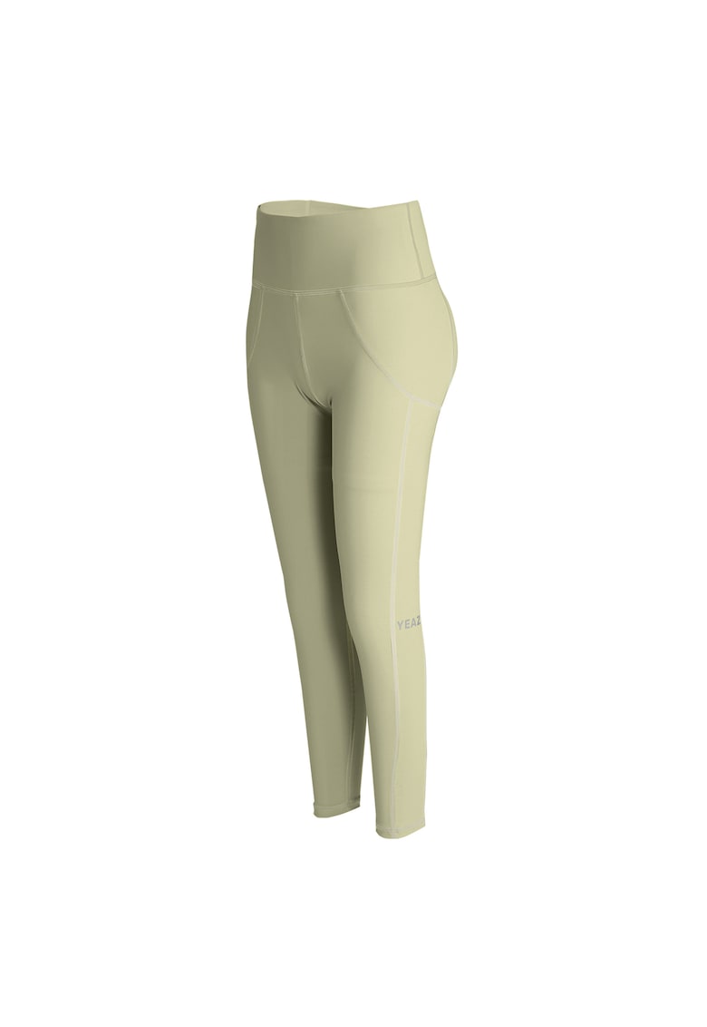 Oferte la Colanti cu talie inalta pentru fitness Classy 29065 - Verde