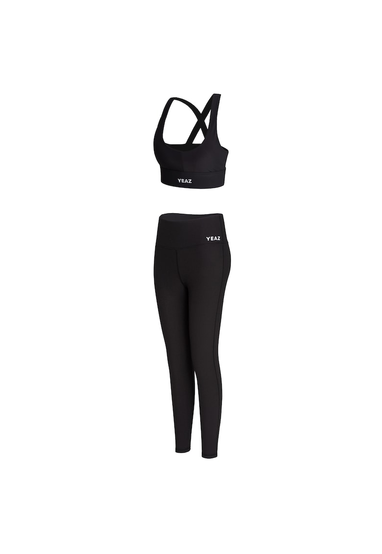 Oferte la Set de sutien si colanti pentru yoga Vibrant - Negru