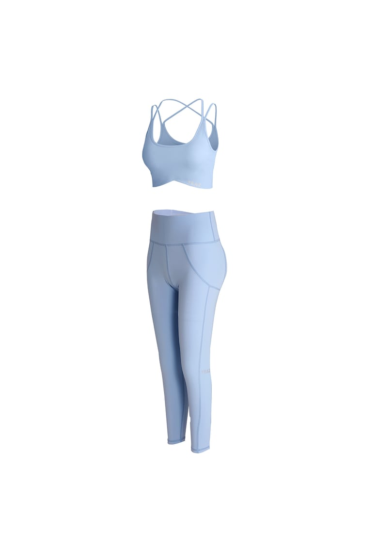 Oferte la Set de top crop si colanti Classy 29061 - Albastru