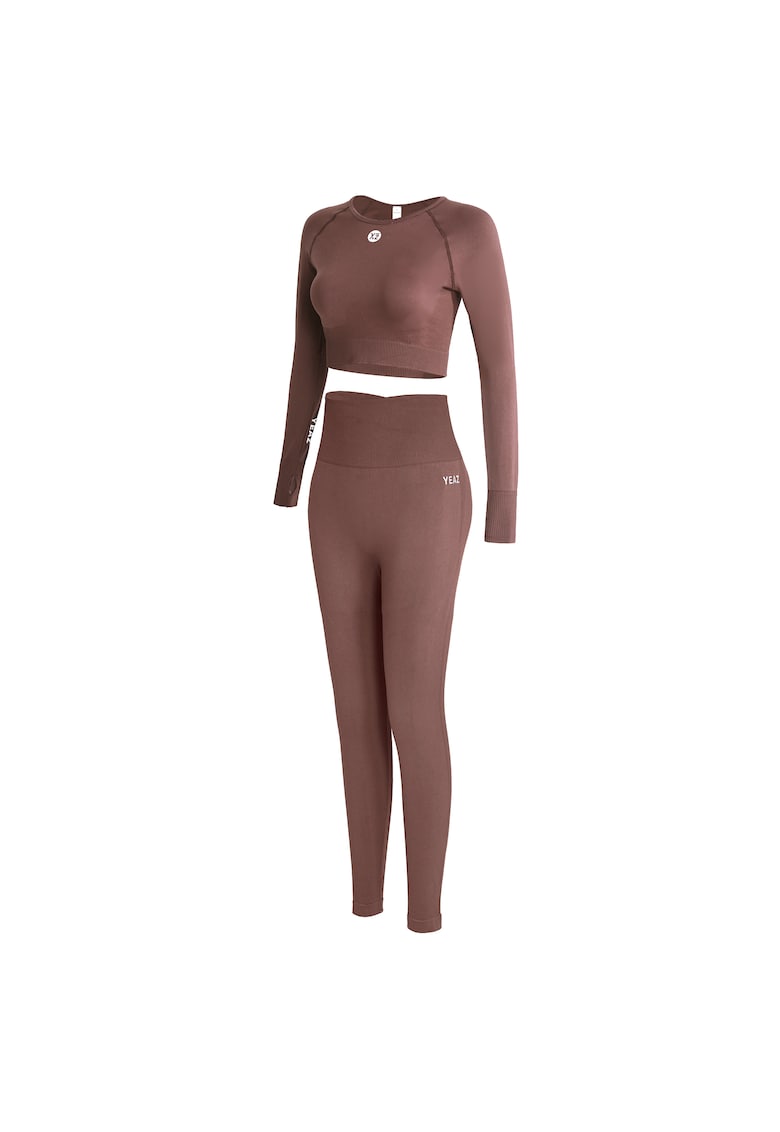 Oferte la Set de bluza si colanti pentru antrenament Legend - Bej