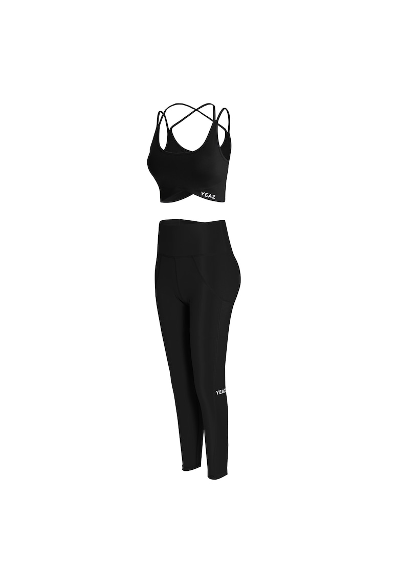 Oferte la Set de top crop si colanti Classy 29061 - Negru