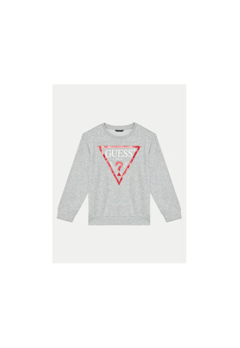 Bluzon din bumbac cu print logo