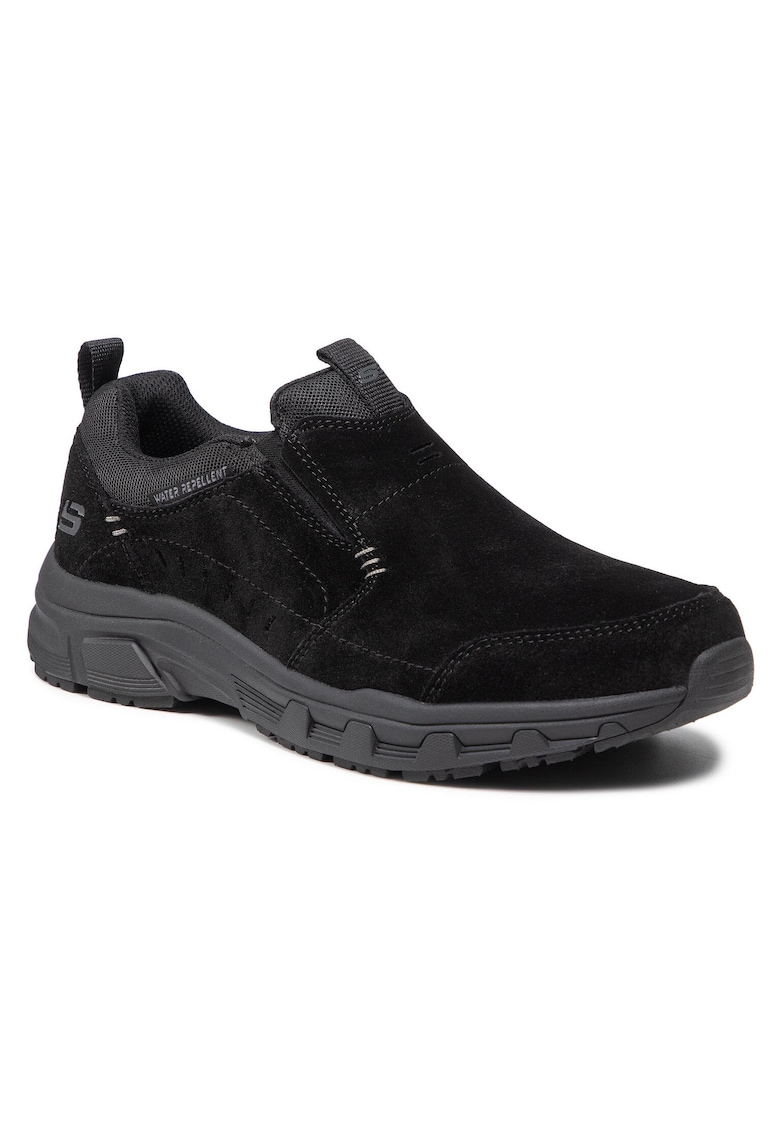 Bocanci trekking barbati  237282 - Piele naturala - Negru