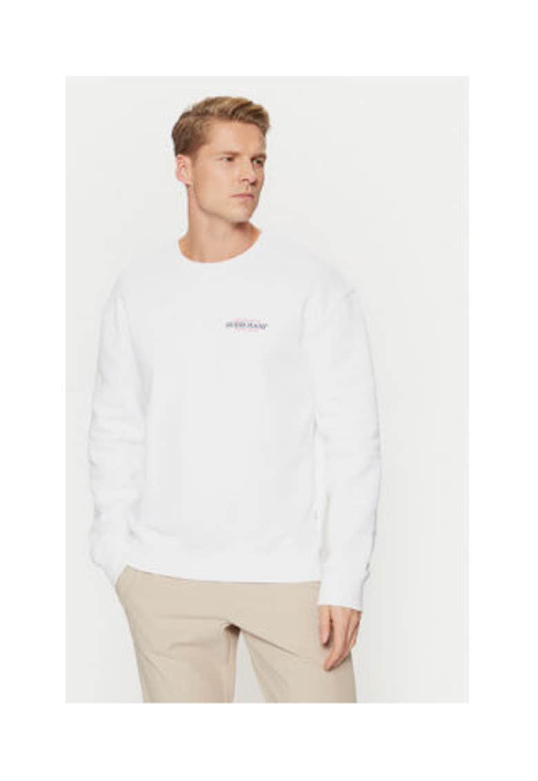 Bluza de trening din amestec de bumbac organic cu logo discret