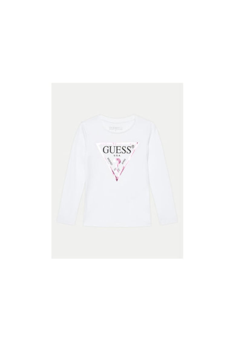 Bluza cu print logo din bumbac -