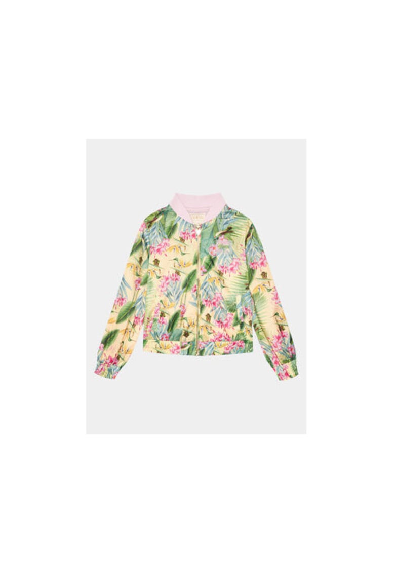 Jacheta Bomber Cu Imprimeu Floral