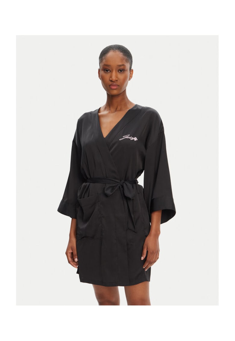 Rochie  neagra - poliester - elastan
