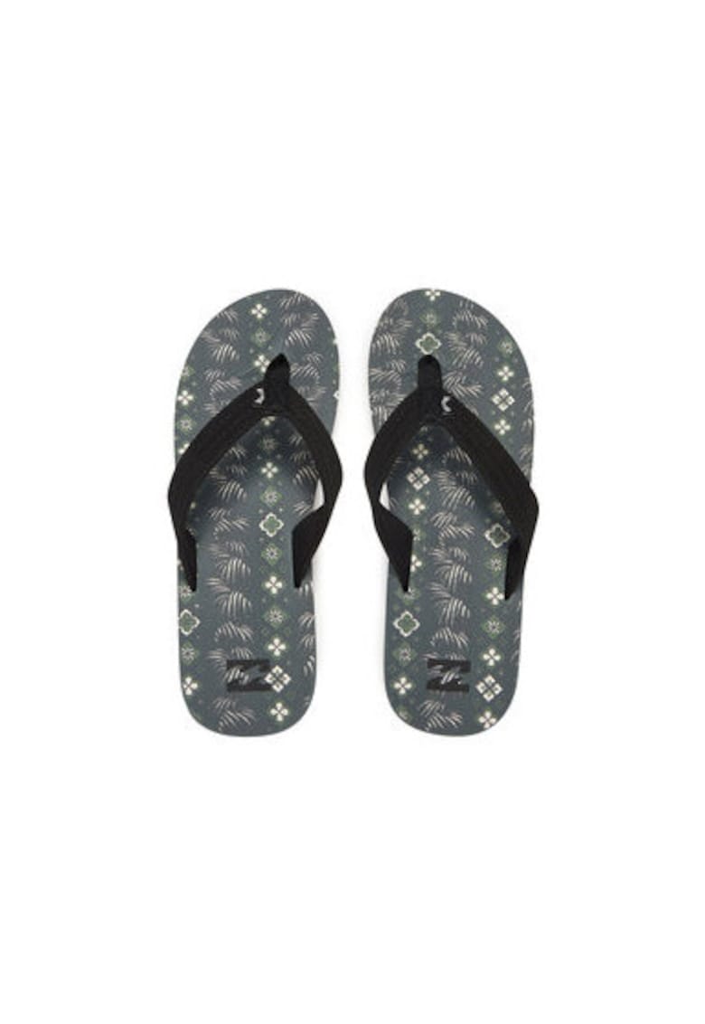 Papuci flip-flop barbati  EBYL100019 - Textil - Negru - Gri