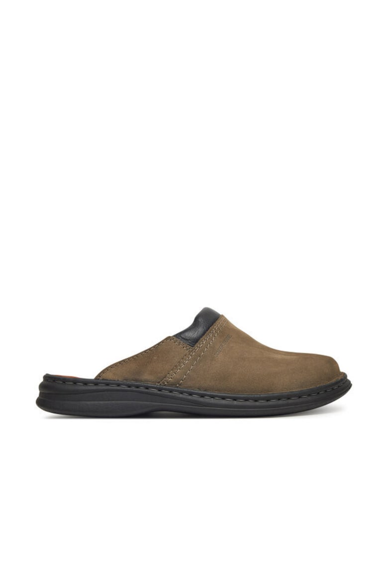Slapi barbati  10663 - Piele naturala - Gri