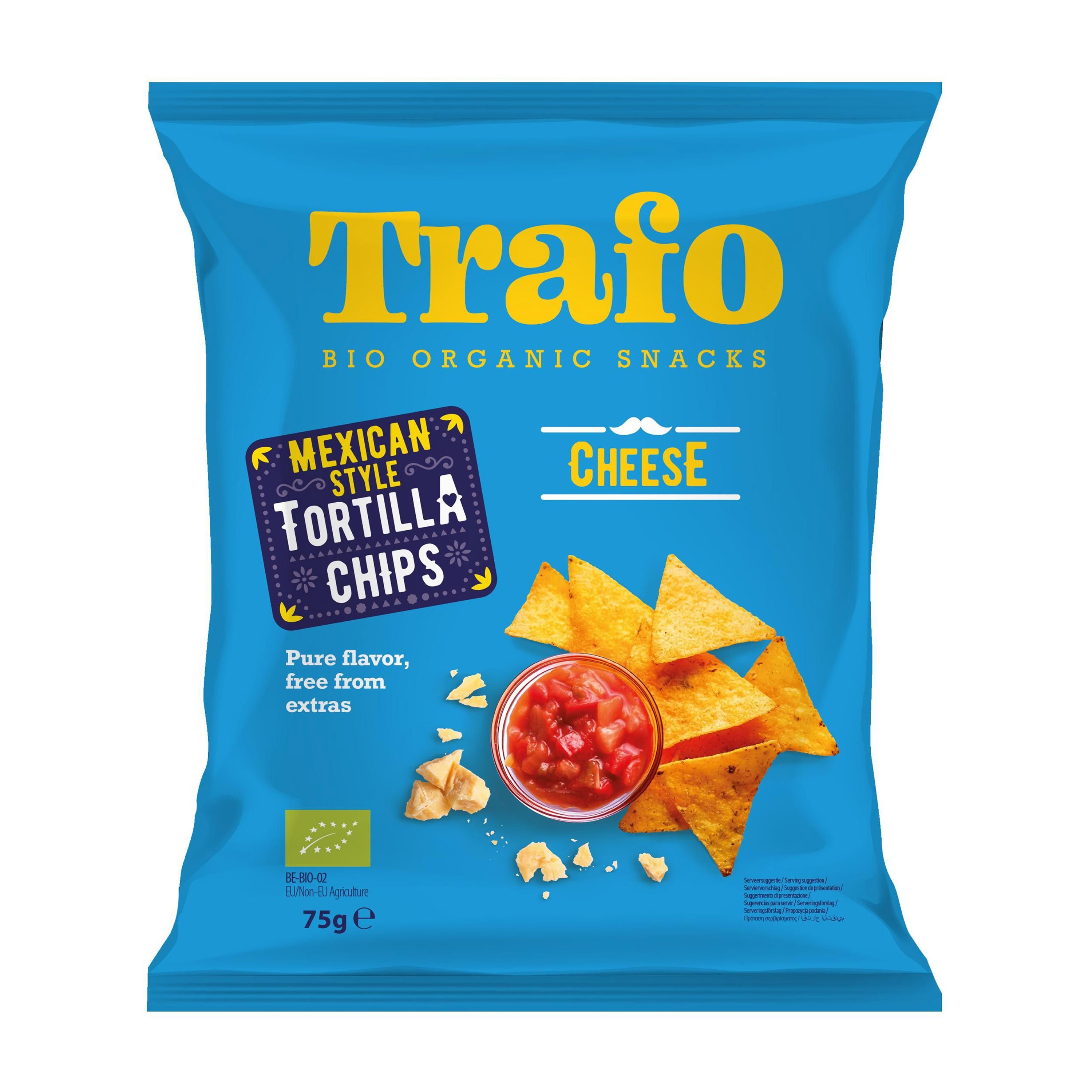 Tortilla bio cu cascaval, 75g Trafo