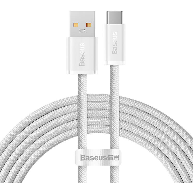 Cablu Date/Incarcare Dynamic USB La USB Type-C 100W 2m Alb