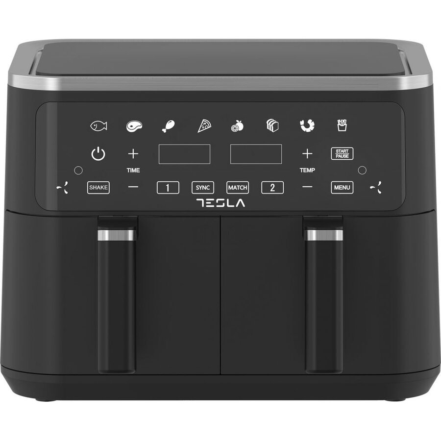 Oferte la Friteuza Aer Cald AF900BSD 9L 2400W Panou Digital Cos Dublu 8 Programe Negru