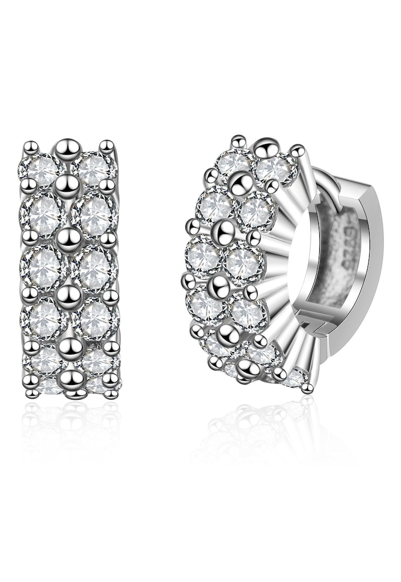 Oferte la Cercei decorati cu cristale zirconia Songerie - Argintiu