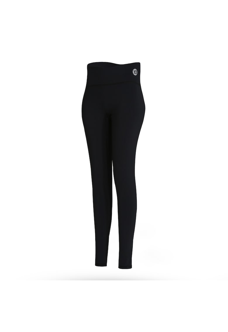 Colanti cu talie inalta pentru fitness - Negru