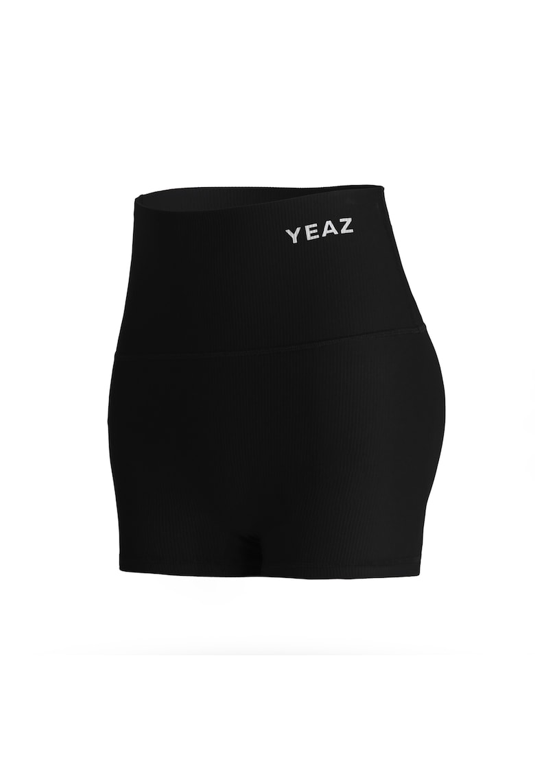 Oferte la Colanti scurti cu talie inalta pentru fitness - Negru