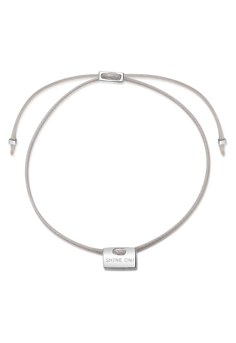 Bratara ajustabila cu element gravat Lorie 29251 - Argintiu