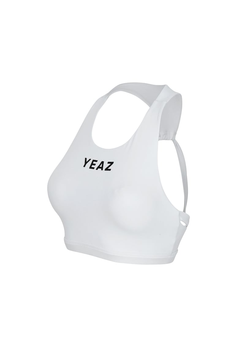 Oferte la Top cu decolteu racerback pentru antrenament Myth - Alb