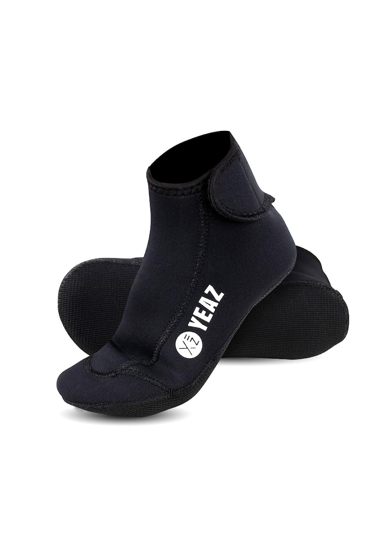 Oferte la Sosete unisex pana la glezna cu inchidere velcro pentru antrenament - Negru