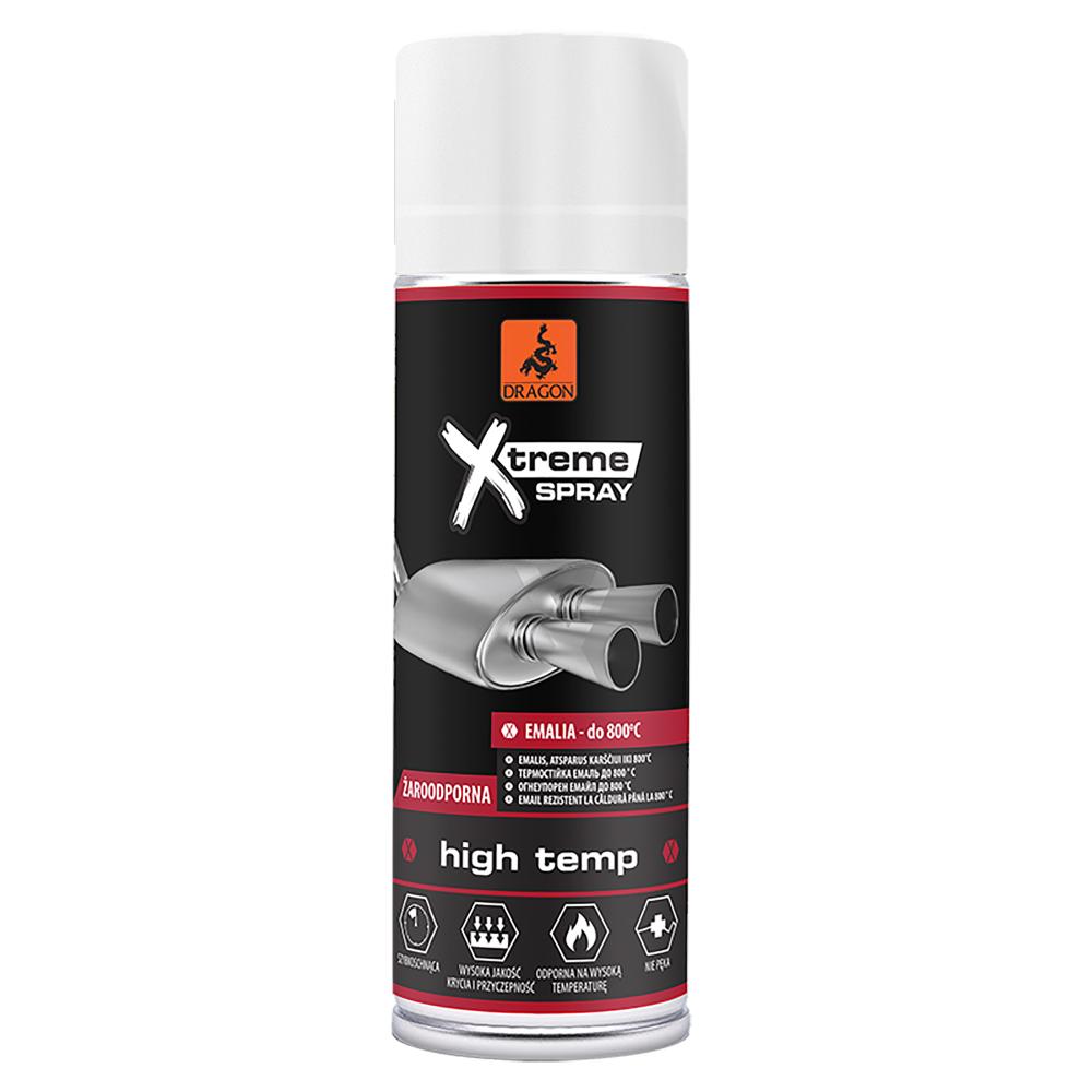 Vopsea spray pentru temperaturi inalte Dragon Xtreme, alb RAL9003, 400 ml